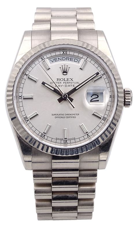 rolex day date acciaio prezzo|rolex day date 36 price.